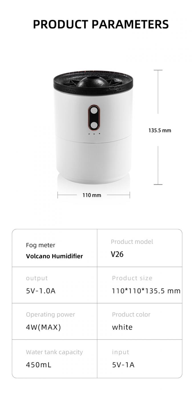গরম বিক্রয় JellyFish আগ্নেয়গিরি Humidifier মিনি পোর্টেবল স্প্রে আগ্নেয়গিরি আকৃতি অতিস্বনক Humidifier Jellyfish Humidifier 10